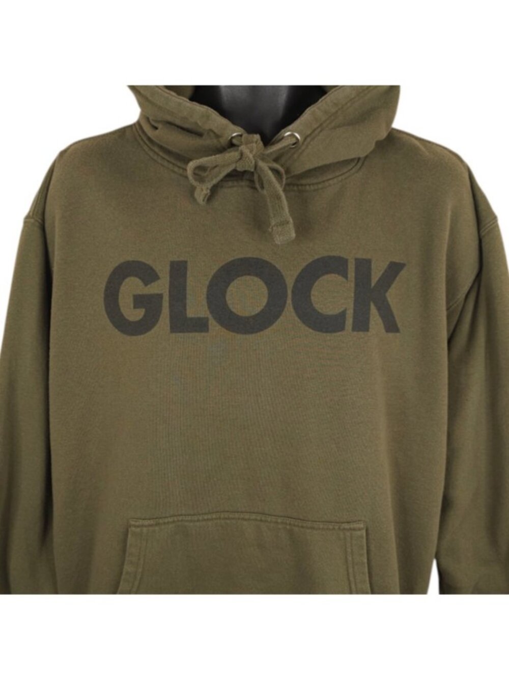 Glock Sweatshirt Hoodie Mens Size Large Green Semi Automatic Pistol